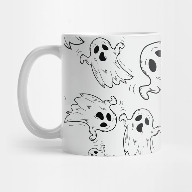 Ghosts by Little Black Bird Designs